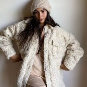 NWT Urban Outfitters Palmer Sherpa Shirt Jacket